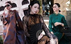 Không còn đỏ, hồng quen thuộc, áo dài Tết 2026 "bắt trend" loạt thiết kế đậm chất phú bà thời thượng