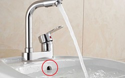 Rất nhiều người không biết công dụng của lỗ nhỏ ở bồn rửa mặt