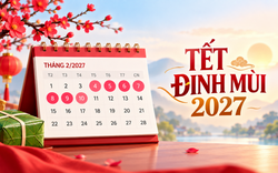 Chi tiết 22 ngày nghỉ lễ, Tết năm 2027