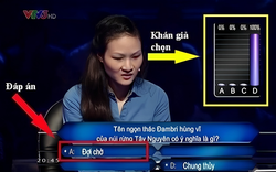 Câu hỏi 100% khán giả Ai Là Triệu Phú đều trả lời sai