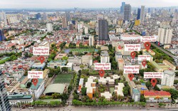Một đoạn đường chưa đầy 2km ở Hà Nội tập trung hàng loạt trường đại học lớn, cùng nhiều dự án bất động sản, có nút giao ba tầng, metro chạy dọc tuyến