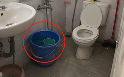 Lời khuyên cho những gia đình để xô nước trong nhà vệ sinh 24/24