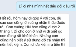 Nữ sinh lên ĐH ở nhờ nhà dì ruột, nhắn tin báo hết dầu gội và nhận lại câu: "Con ở nhà dì, dì mong con biết suy nghĩ"