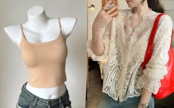 Mặc áo sáng màu không sợ lộ nội y: Chỉ cần chọn đúng áo hai dây tông nude