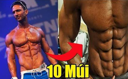 Cơ bụng 6 múi xưa rồi, người đàn ông này có 10 múi cực hiếm trên thế giới