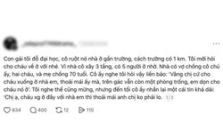 Xin cho con về Hà Nội ở nhờ nhà cô đi học, bà mẹ nhận tin nhắn mà chết điếng: Sao tính toán với cả cháu ruột mình?