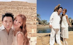 Trấn Thành cao 1m71 mà nhón căng cơ khi đi Ai Cập cùng Hari Won