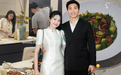 Mâm cơm nhà của Đoàn Văn Hậu và Doãn Hải My trong biệt thự chục tỷ