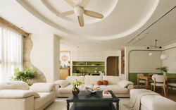 Đập thông hai căn hộ, gia chủ tạo không gian liền mạch rộng 215m²