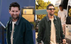 Messi tươi cười rạng rỡ đến hội quân chuẩn bị cho trận đấu cuối cùng với tuyển Argentina