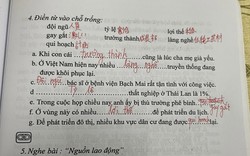 Hai từ trong bài tập tiếng Việt gây tranh luận: Bạn cũng rất dễ nhầm lẫn!