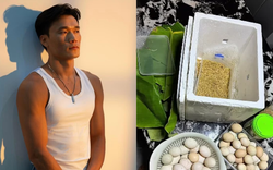 Chiếc thùng xốp thủ môn Bùi Tiến Dũng nhận được lúc 4h30 sáng