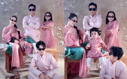 Gia đình Khánh Thi - Phan Hiển gây "sốt" với bộ ảnh Tết cực chất, bé Lisa xinh yêu như thiên thần chiếm trọn "spotlight"