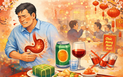 3 nguyên tắc 'vàng' khi uống rượu bia ngày Tết cho người viêm loét dạ dày
