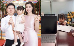 Dâu hào môn Đỗ Mỹ Linh miệt mài làm việc giáp Tết, ái nữ Chủ tịch Hà Nội FC làm "thư kí" cực yêu