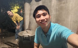 1,1 triệu lượt xem Doãn Hải My "làm màu một tí" khi về quê Văn Hậu ăn Tết