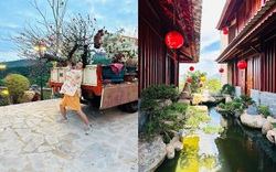 Nam nghệ sĩ đón Tết ở cơ ngơi 10.000 m2, đẹp như khu nghỉ dưỡng, hoa phủ kín nhà