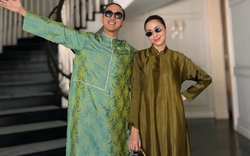 Đến hẹn lại lên: Tăng Thanh Hà và chồng doanh nhân diện áo dài, nắm chặt tay ngày mùng 1 Tết!