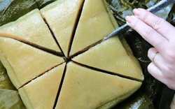 Không phải dùng lạt, làm thế này cắt bánh chưng không lo dính: Đơn giản chỉ 3 bước, ai cũng làm được