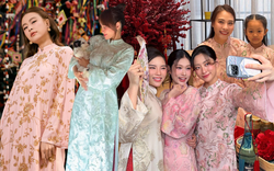 Đây đích thị là chiếc áo dài được sao Việt "sủng" nhất: Hoàng Thuỳ Linh mỗi mùng 1 màu, nhiều mỹ nữ đụng hàng