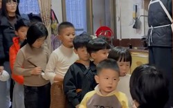 Đoạn video ông ngoại phát lì xì cho các cháu gây bão mạng