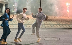 Hoà Minzy đón tết muộn cùng Doãn Hải My - Văn Hậu tại khu biệt thự sang chảnh, đốt pháo hoa tưng bừng