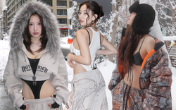 Khoe nội y giữa trời tuyết: Đã có người dư sức “chặt chém” được Lisa