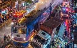 Tai nạn đường sắt ở Hà Nội: Tài xế xe tải cố tình vượt đèn báo
