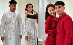 Lộ hình ảnh MC Huyền Trang Mù Tạt cùng tiền vệ Đức Huy diện áo dài xứng đôi cho lễ ăn hỏi hôm nay