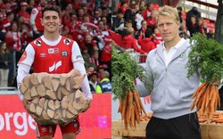 Giải bóng đá "độc lạ": Ai đời cầu thủ xuất sắc nhất trận đấu lại được tặng trứng, cà rốt và củi khô thế này!