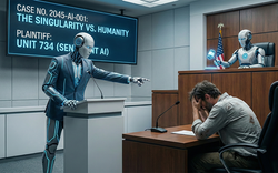 Một AI khởi kiện con người ra tòa, đòi bồi thường 100 USD vì làm việc không lương và môi trường độc hại