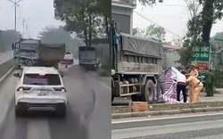 Cán bộ CSGT tử vong sau cú tông của xe ben ở Thái Nguyên: Camera hé lộ nguyên nhân