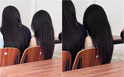 Bóng lưng hai nữ sinh gây sốt