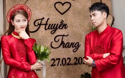 Ảnh nét căng: MC Mù Tạt đeo vàng nặng trĩu lên xe hoa cùng tuyển thủ Đức Huy,"nắn chồng" cực gắt ngay đêm tân hôn
