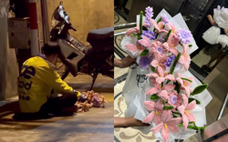 Nam shipper ở Hà Nội ngồi lề đường, làm hoa kẽm nhung lúc nửa đêm: Lên tiếng nói rõ tình cảnh khi bị tố "dàn dựng"