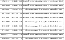 436 chủ xe máy, ô tô có biển số sau nhanh chóng nộp phạt nguội theo Nghị định 168