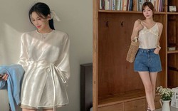 Chân váy ngắn và quần short mùa hè mix với 5 kiểu áo là đẹp nhất