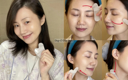 Tôi kiên trì 5 phút massage với đá mỗi tối để kích thích tuần hoàn dưới da, nhờ đó nhìn trẻ hơn 5 tuổi