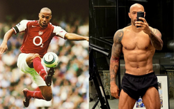 Ngỡ ngàng vóc dáng "quái vật" của huyền thoại Arsenal: Cơ bắp như tạc tượng, nói không với 1 món ăn