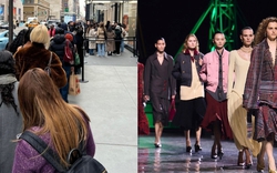 Bất chấp lạnh giá, dân tình sẵn lòng xếp hàng dài để được ngắm và mua BST mới của Chanel dưới thời Matthieu Blazy