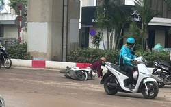 Phạt 3 tài xế ô tô tải làm rơi vãi bùn đất khiến người đi xe máy trượt ngã