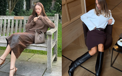 Chân váy bút chì quay trở lại khuynh đảo 2026: Nàng dáng quả lê cứ áp dụng 5 công thức này là gầy đi chục ký