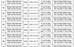 Công an yêu cầu các chủ xe máy, ô tô trong danh sách sau nhanh chóng nộp phạt nguội theo Nghị định 168