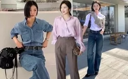 Áo sơ mi và quần ống rộng có ít nhất 4 cách kết hợp trẻ trung, chuẩn thanh lịch