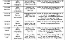 57 chủ xe máy có biển số sau nhanh chóng nộp phạt nguội theo Nghị định 168