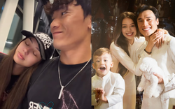 Bùi Tiến Dũng đưa vợ mẫu tây và con trai sang châu Âu thăm nhà ngoại, nàng WAG rưng rưng xúc động khi gặp mẹ