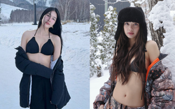Giảng viên Vbiz bỏ hình tượng "gái ngoan", theo Lisa khoe nội y giữa trời tuyết