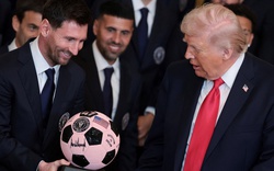 Messi "đứng hình" khi Tổng thống Donald Trump bất ngờ nhắc tên Ronaldo tại Nhà Trắng