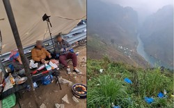 Phản cảm cảnh dựng lều bạt, mở tiệc ăn uống ở đèo Mã Pì Lèng