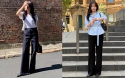 4 công thức mặc quần ống rộng tôn dáng và đẹp từ công sở ra phố